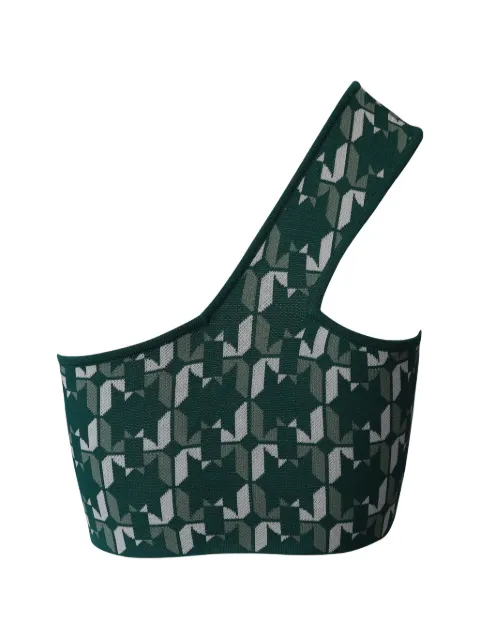 Dodo Bar Or one-shoulder geometric crop top