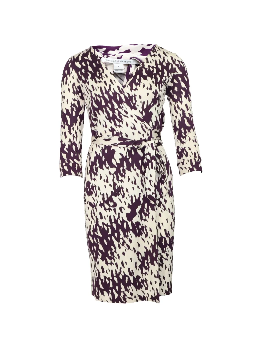 Diane Von Furstenberg Vintage printed wrap dress - Toni neutri
