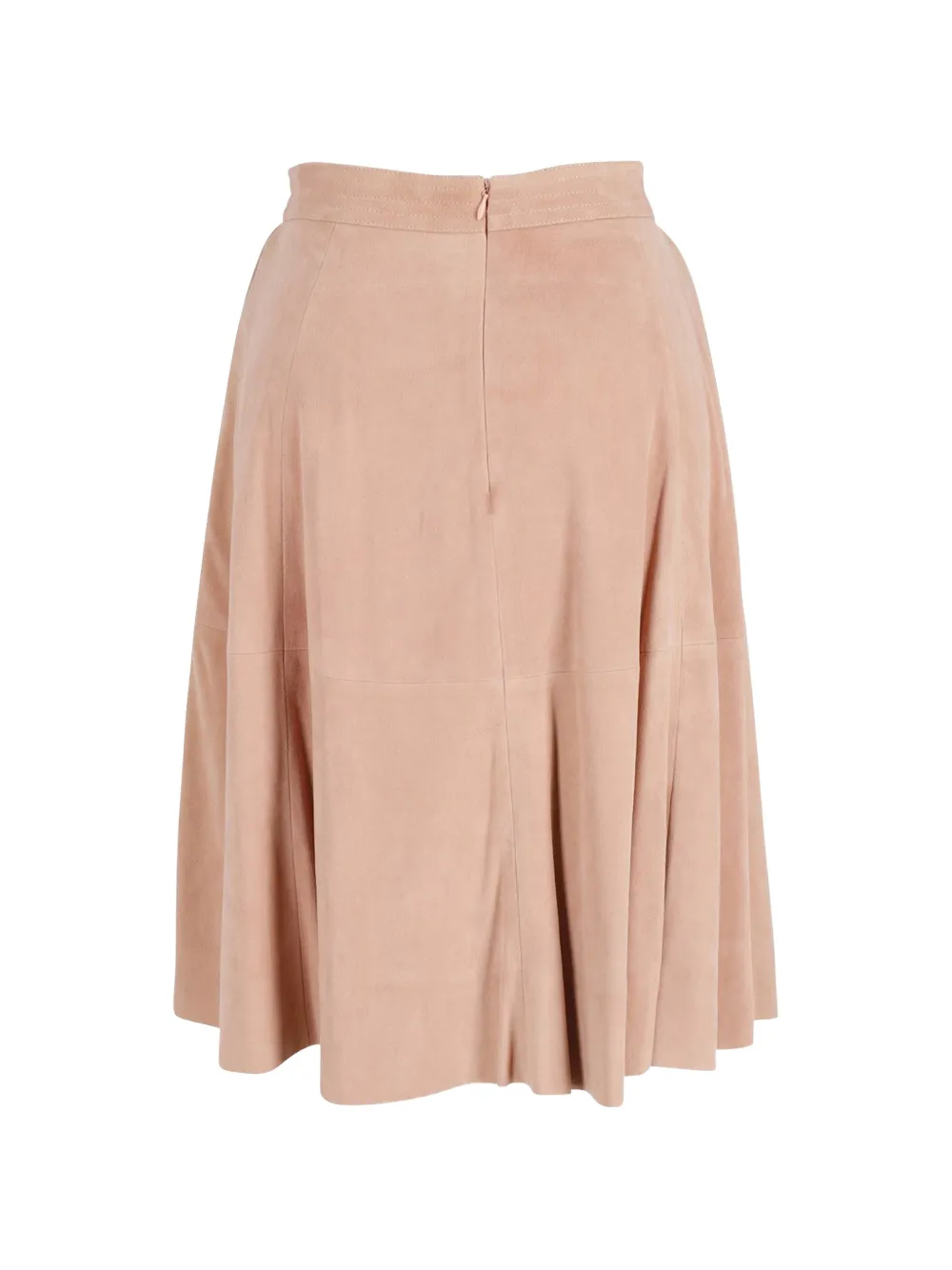  Iris & Ink Circle Suede Skirt - Neutrals 