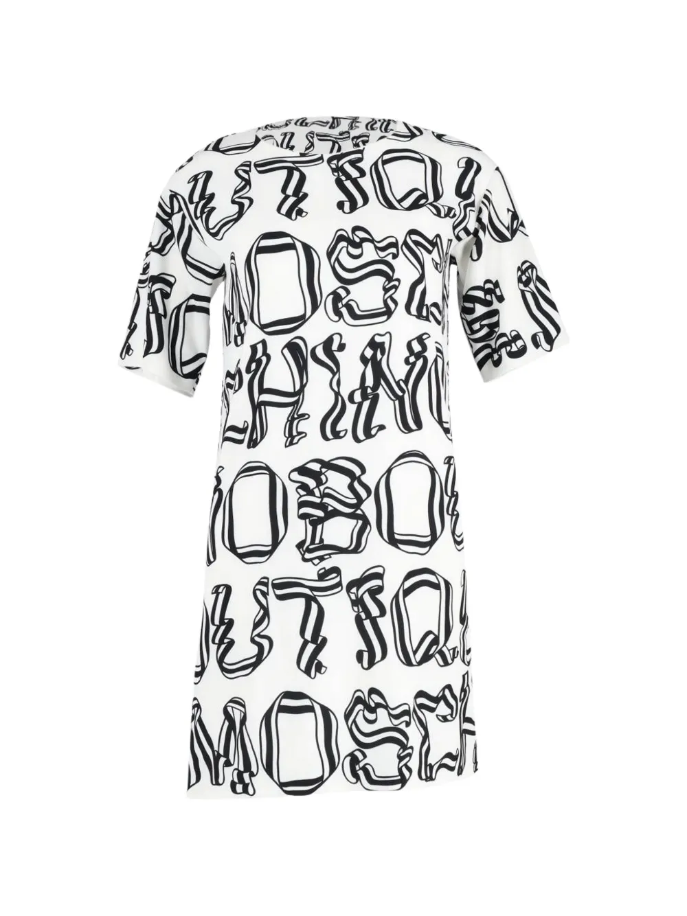 Moschino Pre-Owned logo T-shirt dress - Bianco