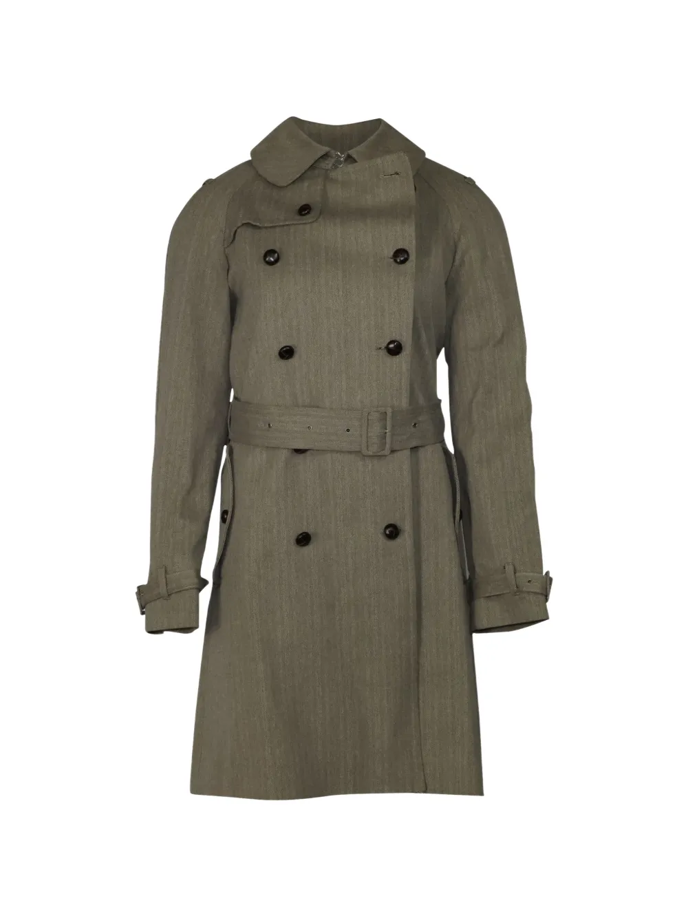 Paul & Joe gabardine double-breasted trench coat - Green