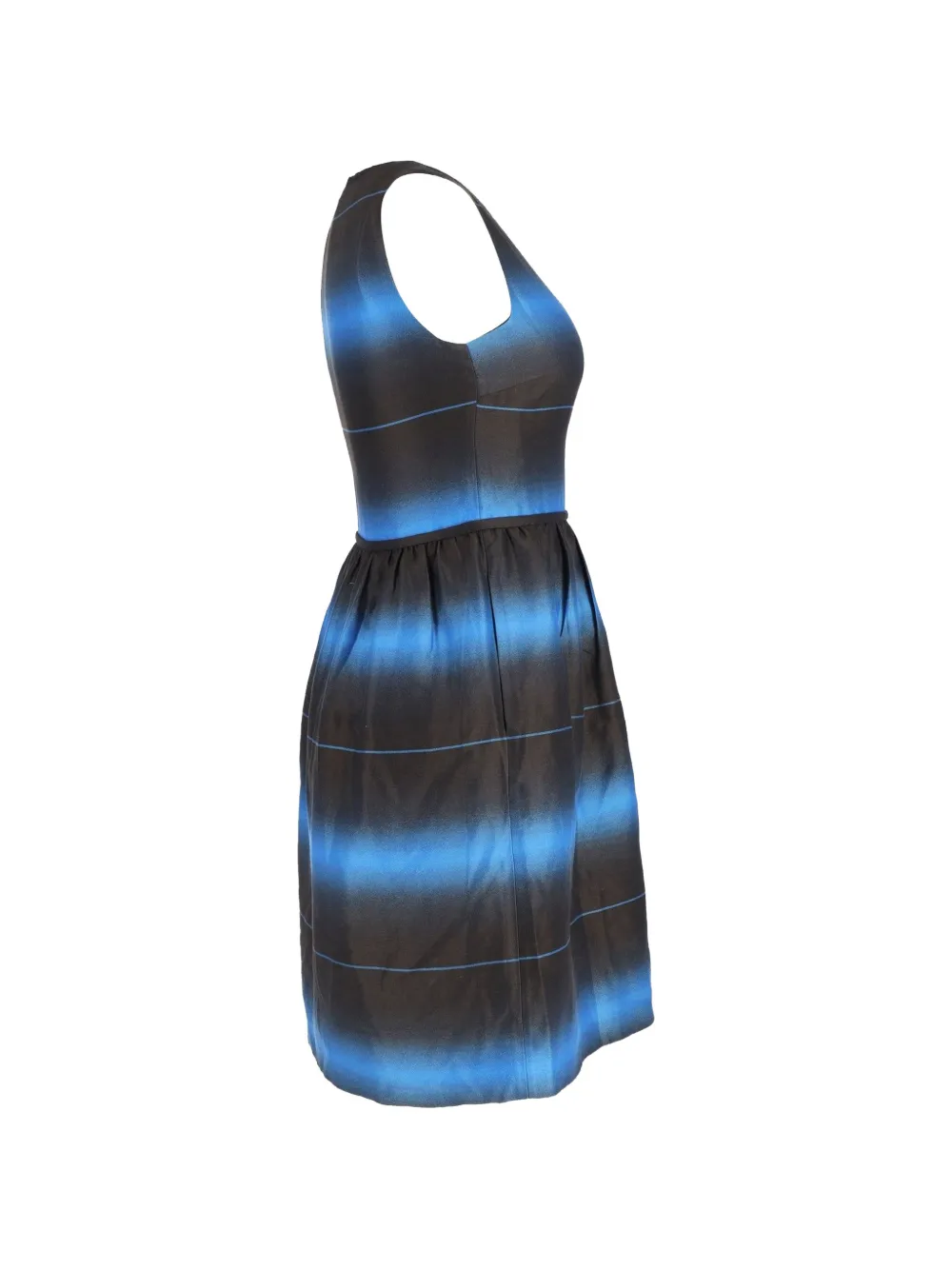 Striped Boat-Neck Dress