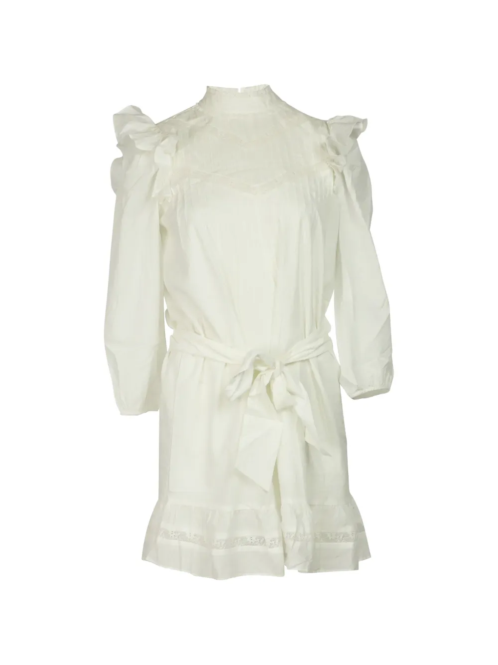 Reformation ruffle tie dress - Bianco