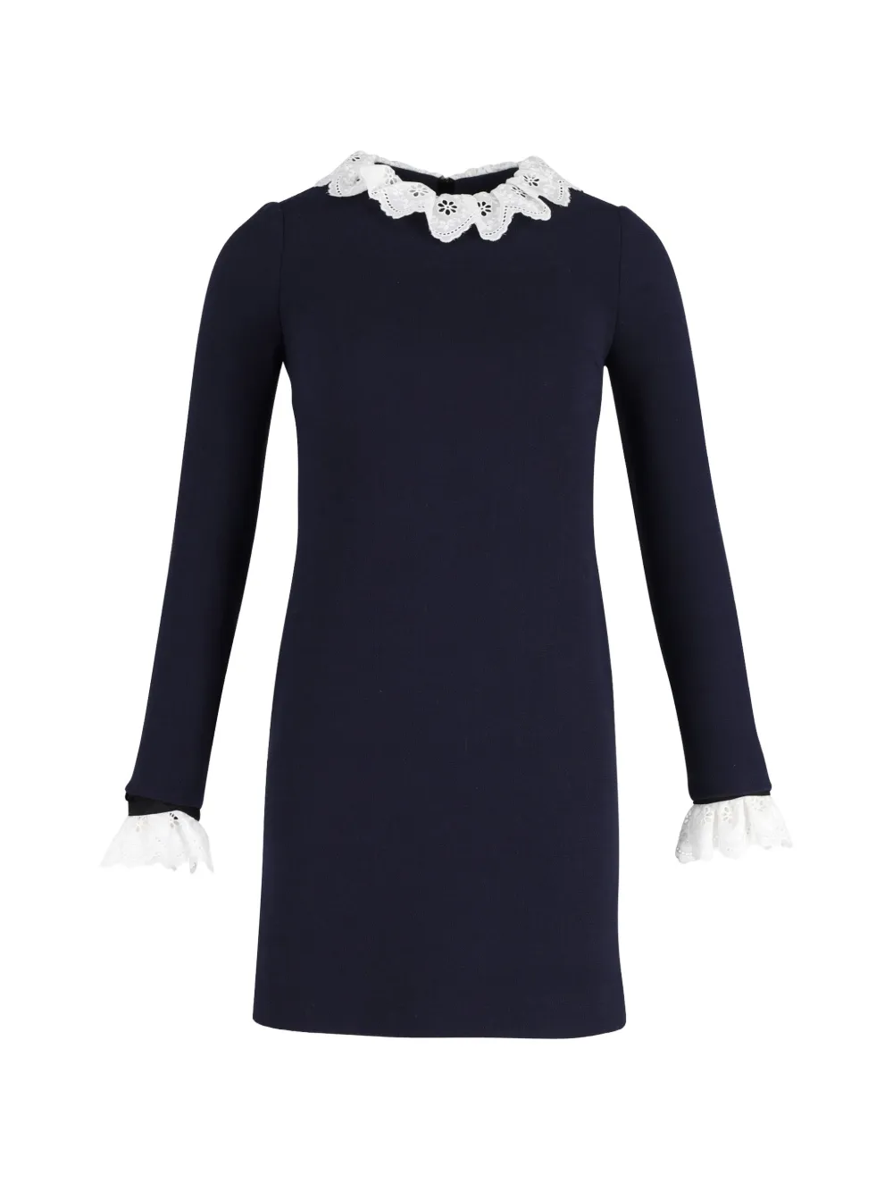 Victoria Beckham broderie-anglaise mini dress - Blu