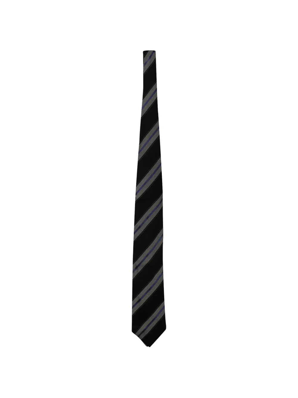 Ermenegildo Zegna Vintage pinstriped-pattern tie - Schwarz