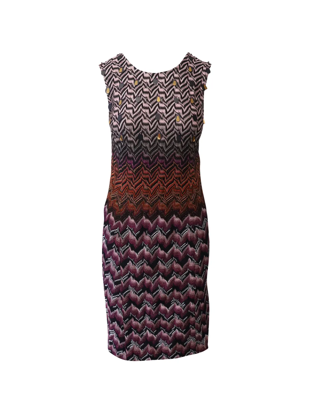 Missoni Pre-Owned zigzag sleeveless mini dress - Viola