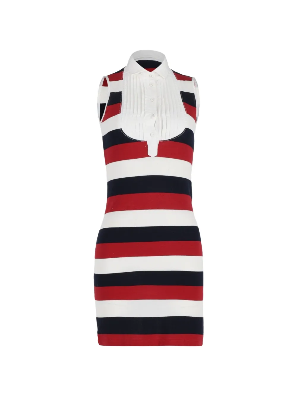 Dolce & Gabbana Pre-Owned striped mini dress - Bianco