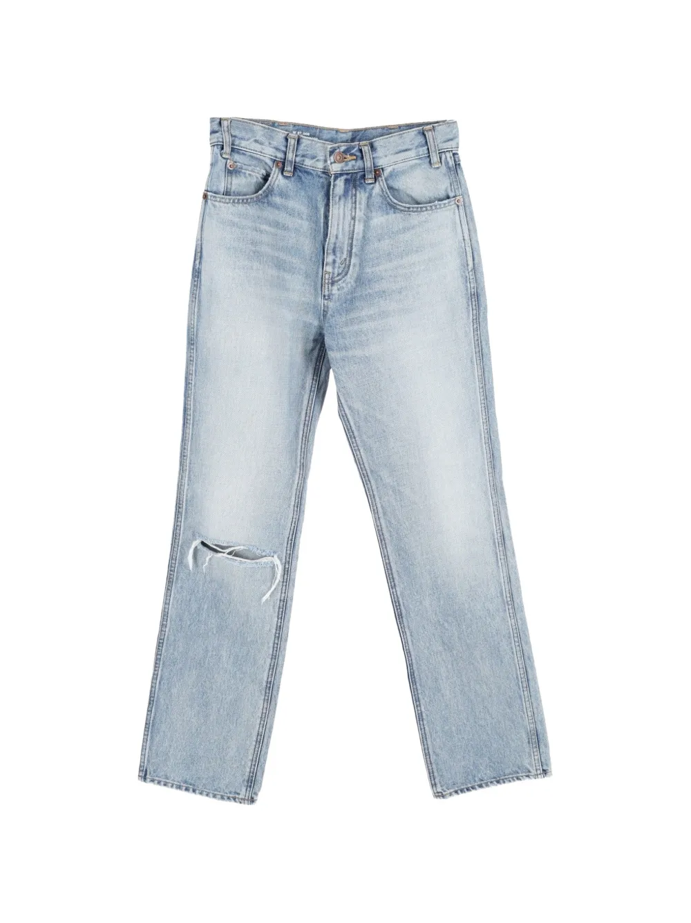 Celine Pre-Owned ripped washed jeans - Blu