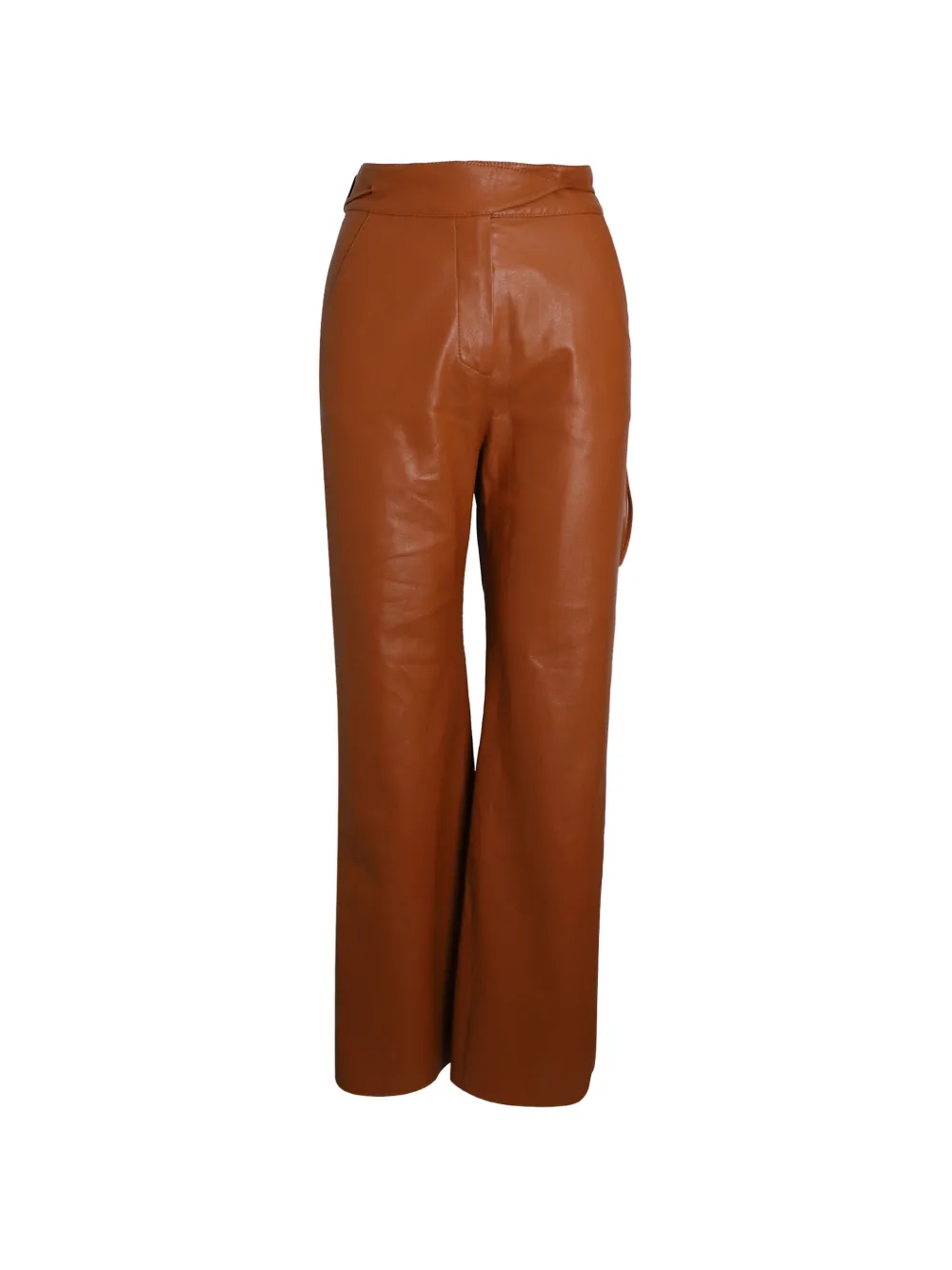 Nanushka flared-leg trousers - Marrone