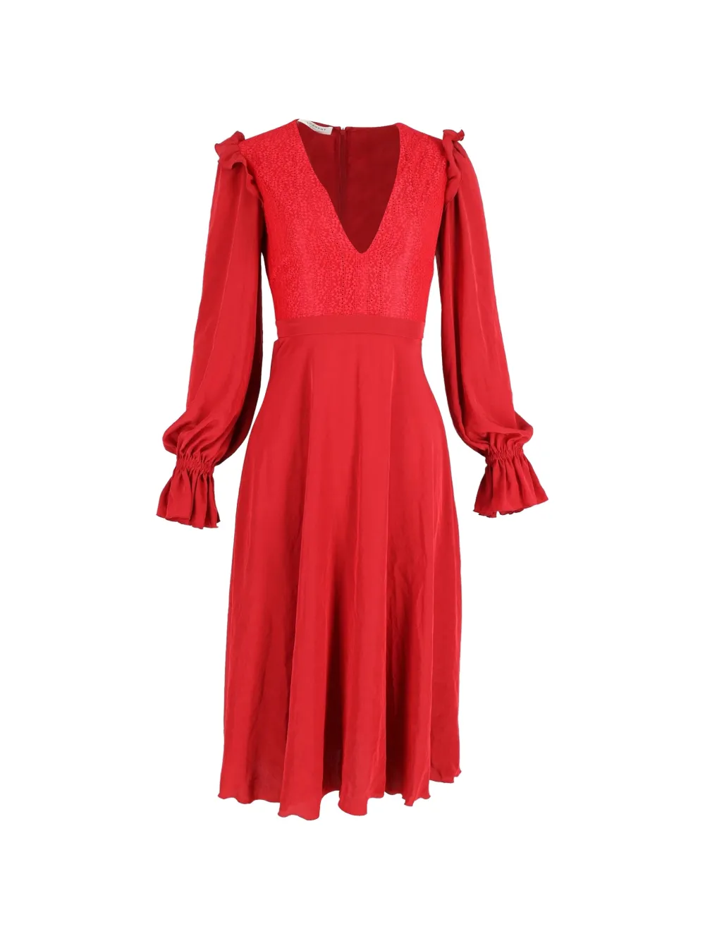 Philosophy Di Lorenzo Serafini Abito midi con scollo a V - Rosso