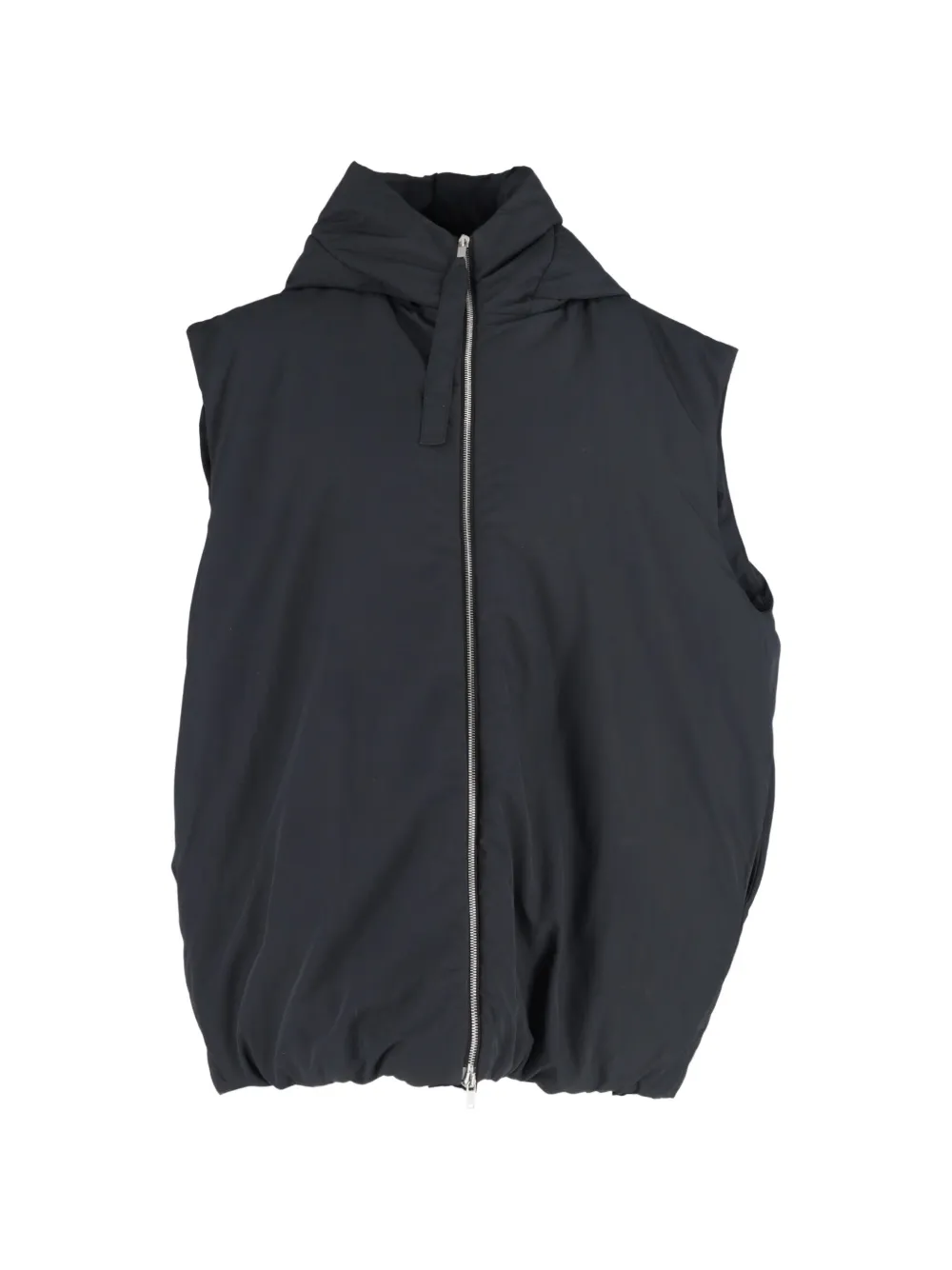 Jil Sander Pre-Owned hooded gilet - Nero