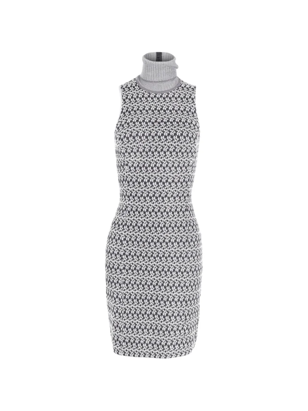Missoni Pre-Owned roll-neck sleeveless mini dress - Grigio