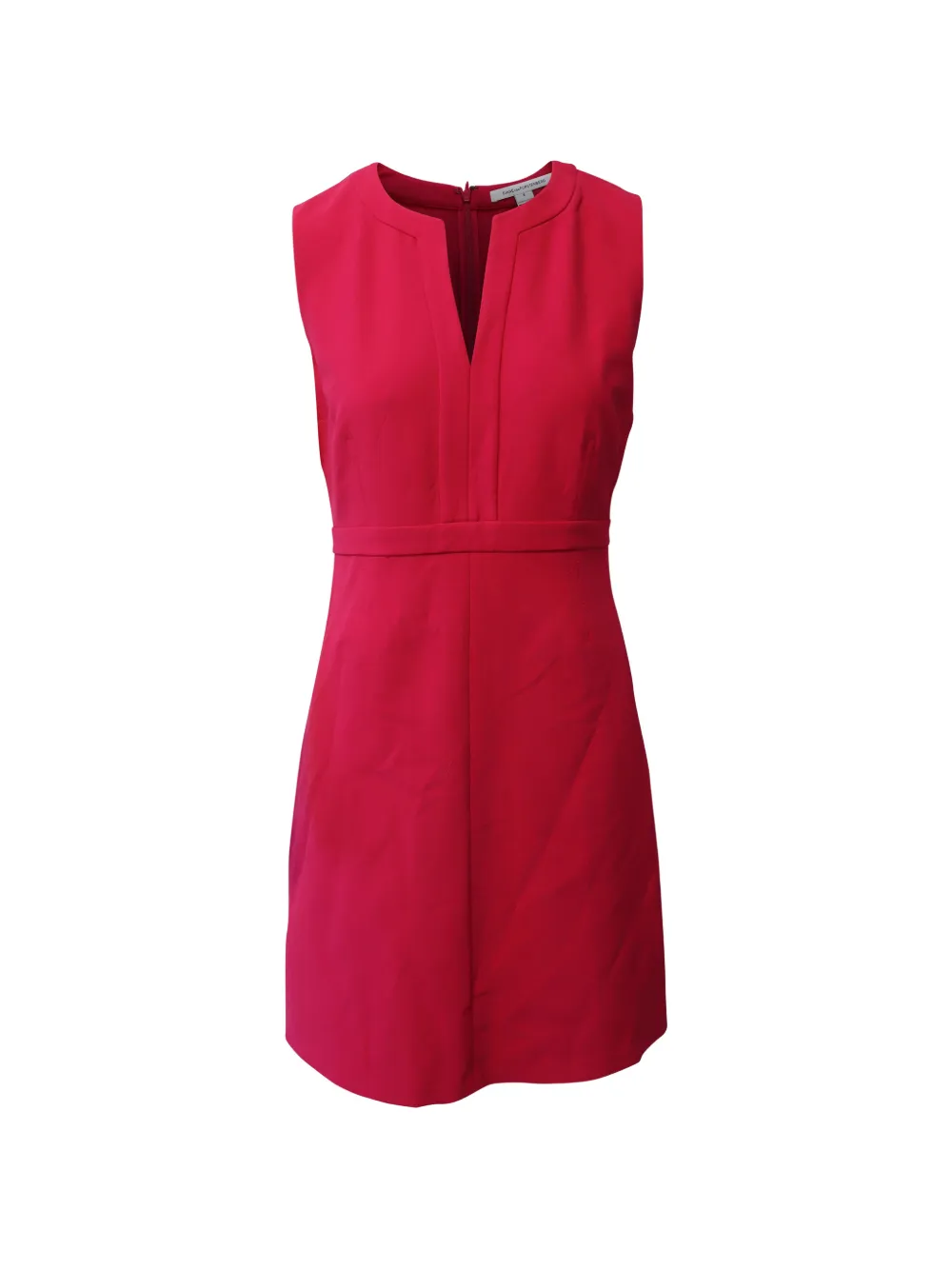 Diane Von Furstenberg Vintage sleeveless V-neck mini dress - Rosso