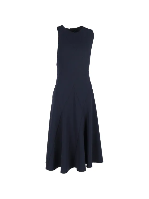theory blue dress Theory Sleeveless A-Line Shift Minidress in Wave