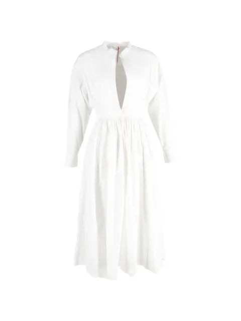 Alexander McQueen Pre-Owned button-up long-sleeve midi dress