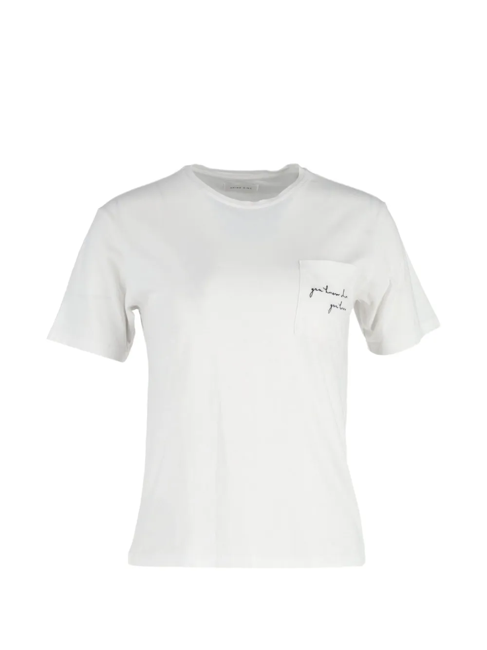 ANINE BING chest-pocket T-shirt - Bianco