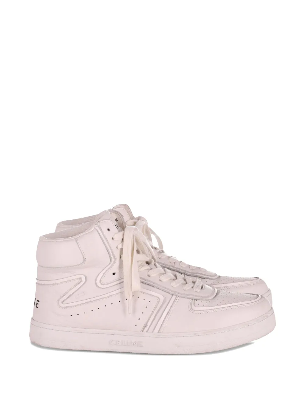 Celine Pre-Owned Z high-top leather sneakers – White