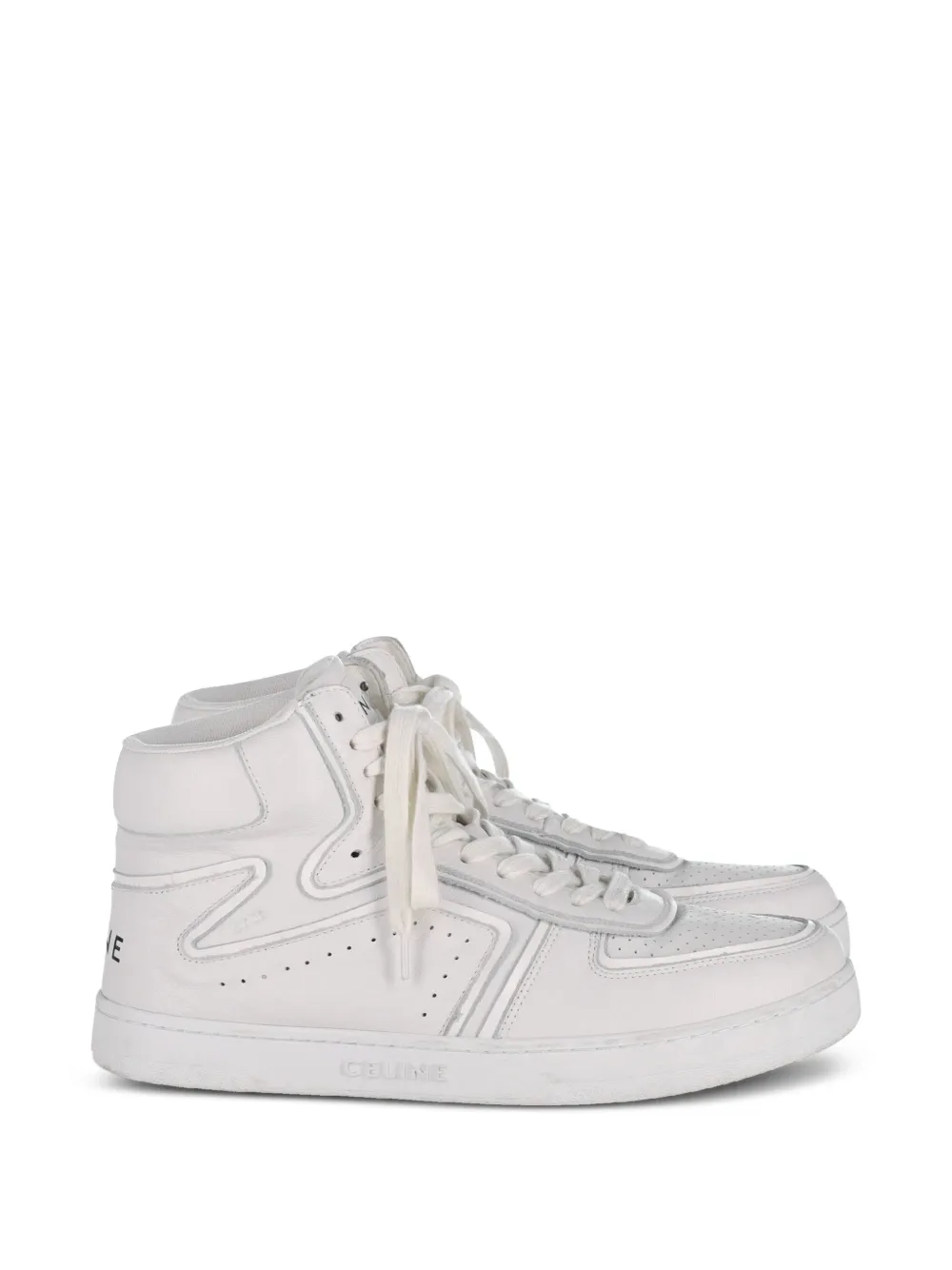 Celine Pre-Owned Z high-top leather sneakers - Weiß