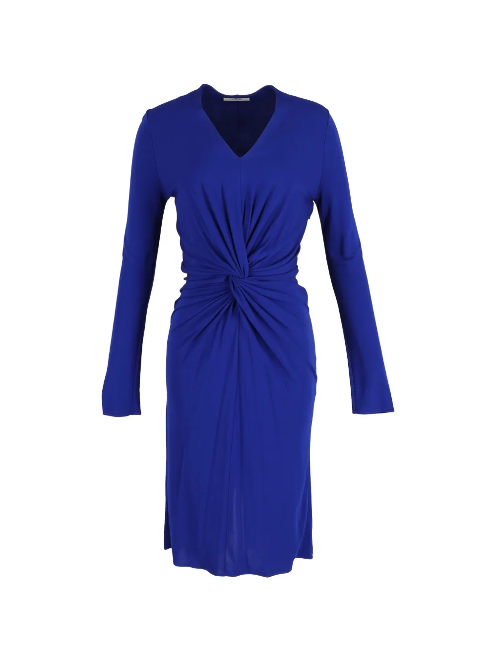 Lanvin Pre-Owned long-sleeved twist midi dress - Blu