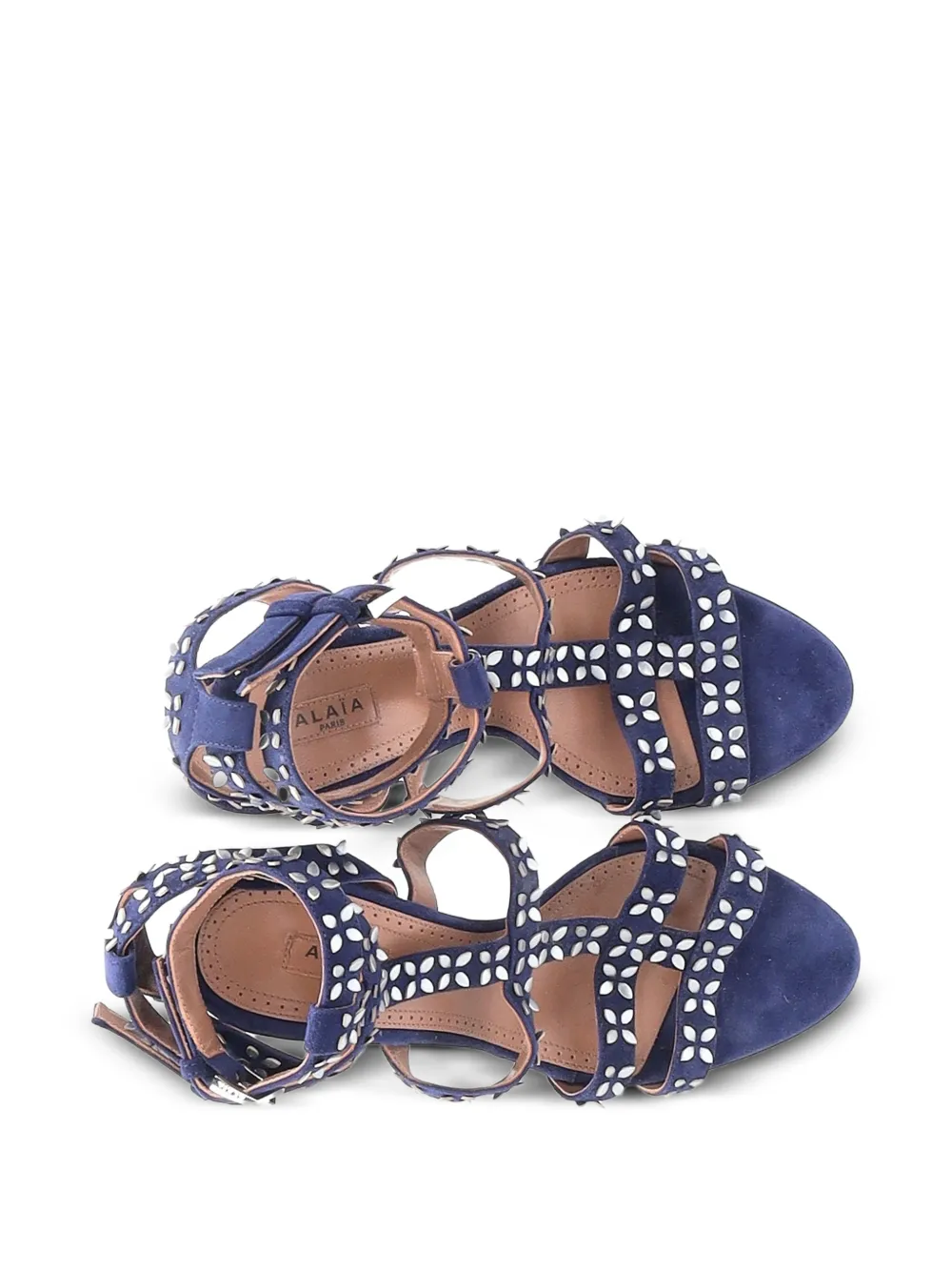 Flower Stud Ankle Strap Sandals