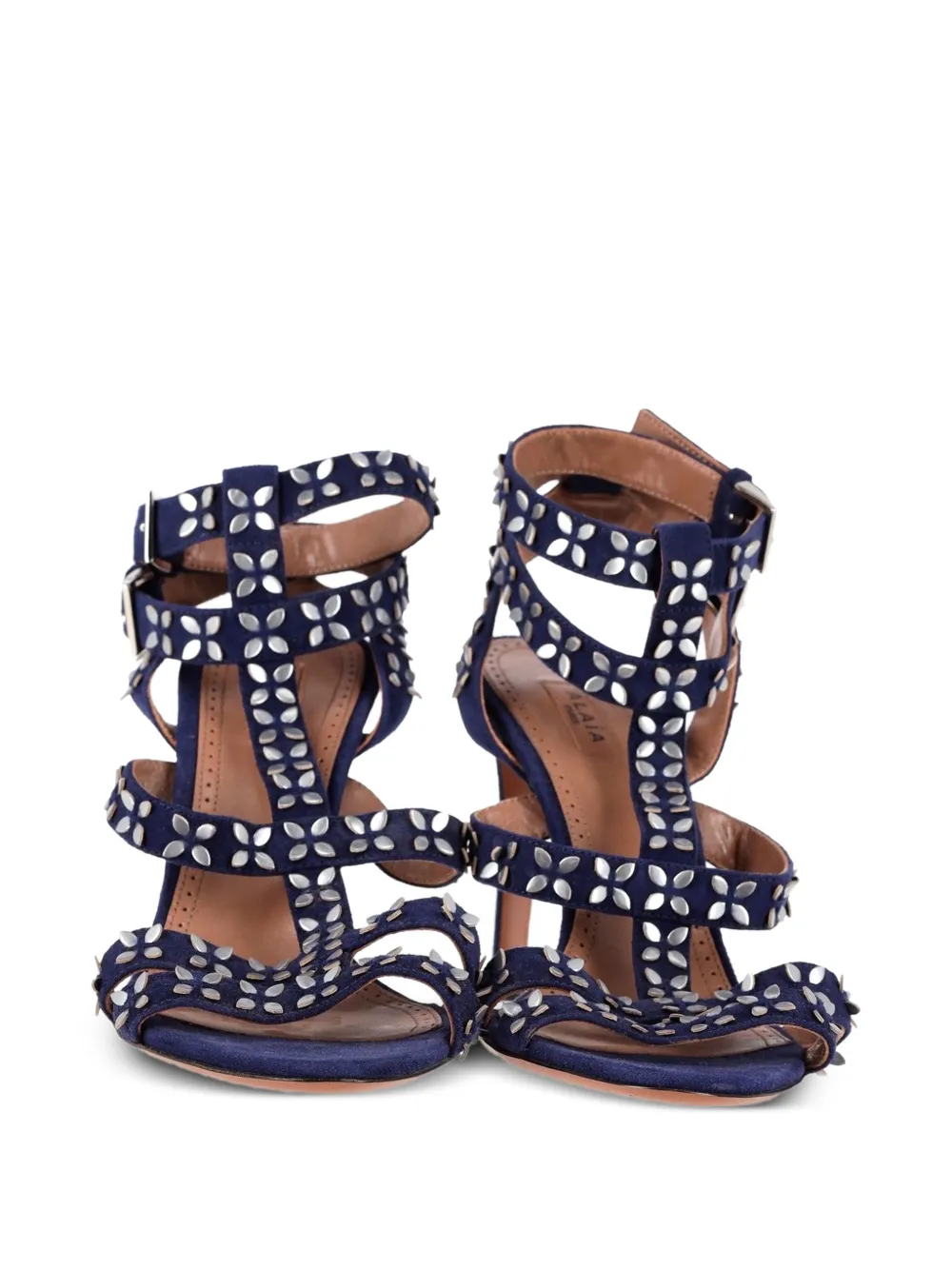 Flower Stud Ankle Strap Sandals