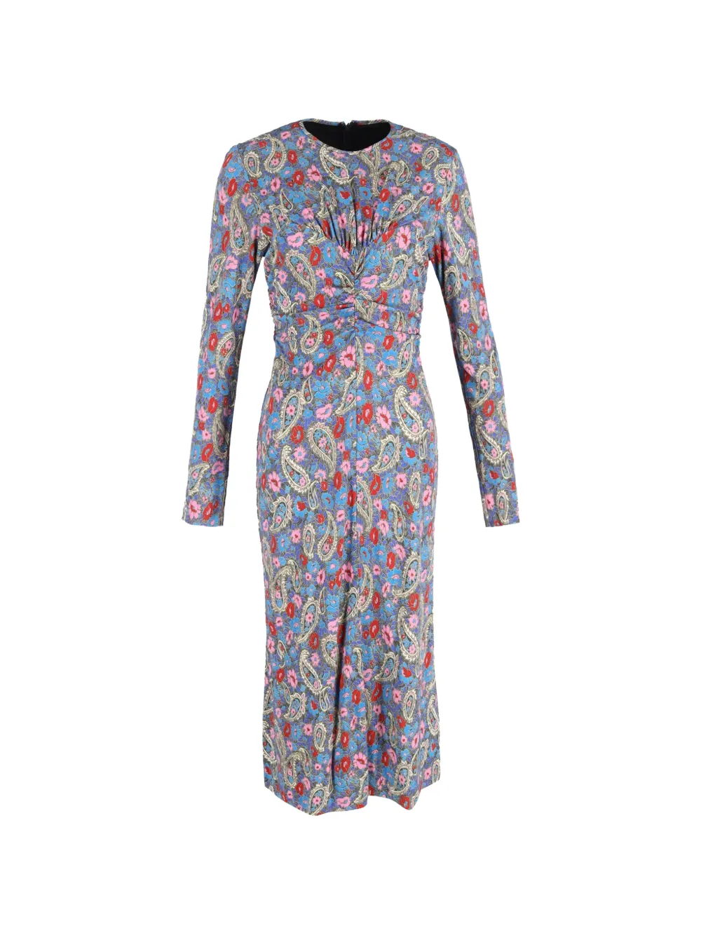Isabel Marant Vintage paisley-pattern midi dress - Blu
