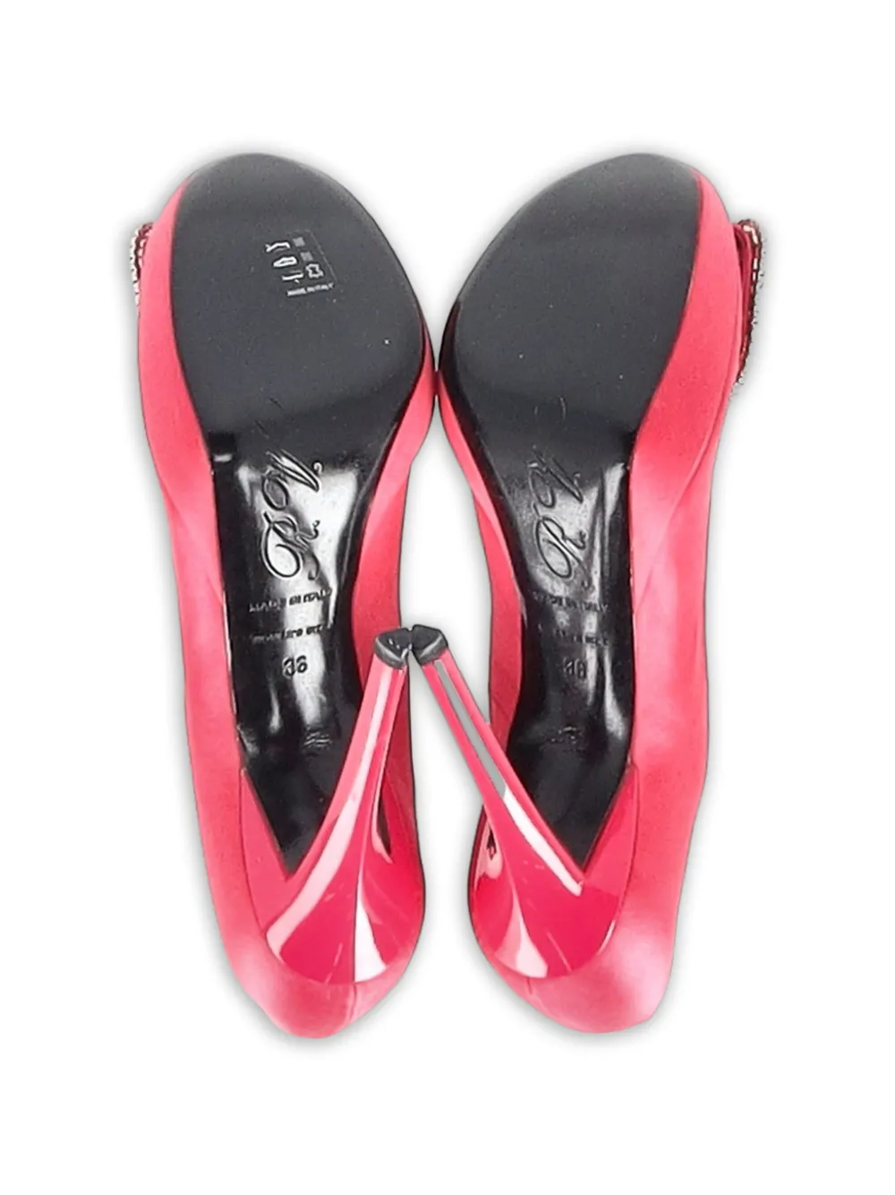 Buckled Satin Pumps