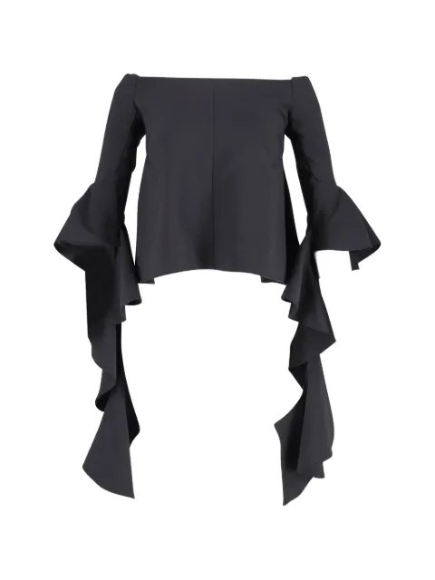 Ellery Delores off-shoulder ruffle-sleeves top