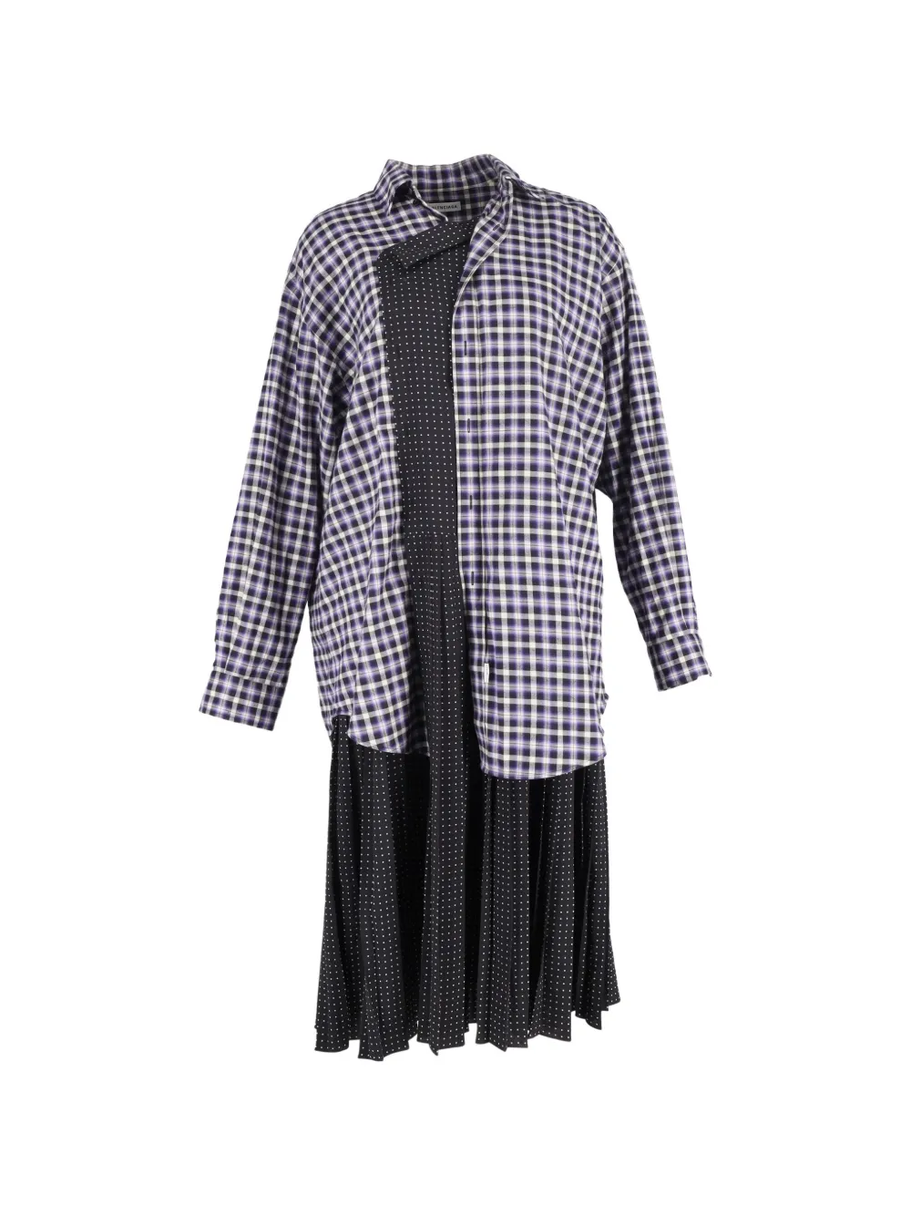 Balenciaga Pre-Owned layered patterned midi dress - Viola