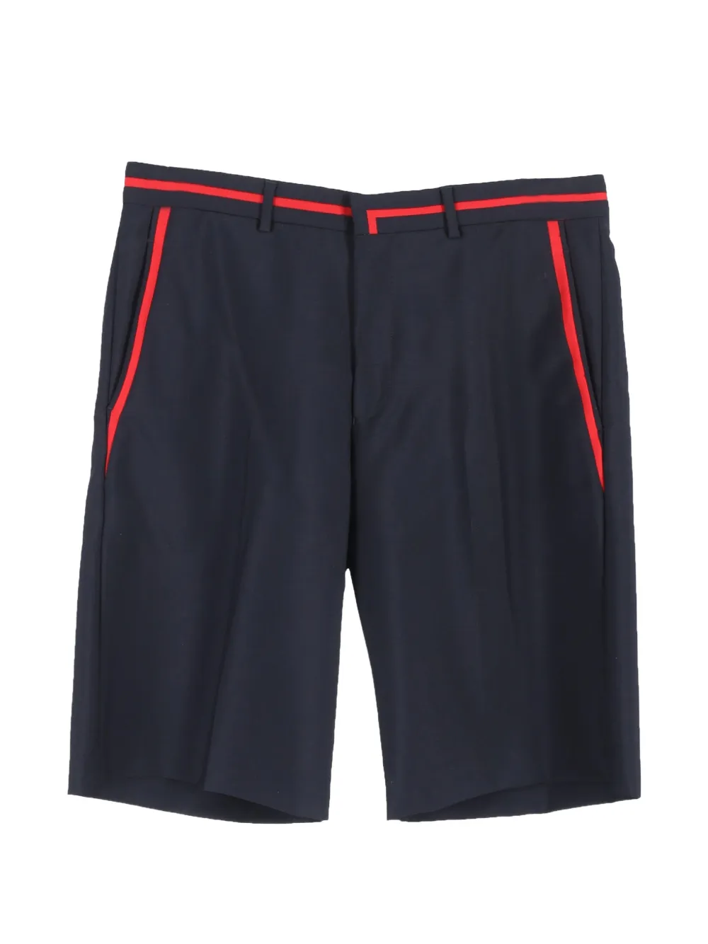 Givenchy Pre-Owned stripe-detail bermuda shorts - Blu