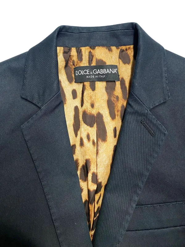 Dolce & Gabbana Pre-Owned レオパード ジャケット | ブラック