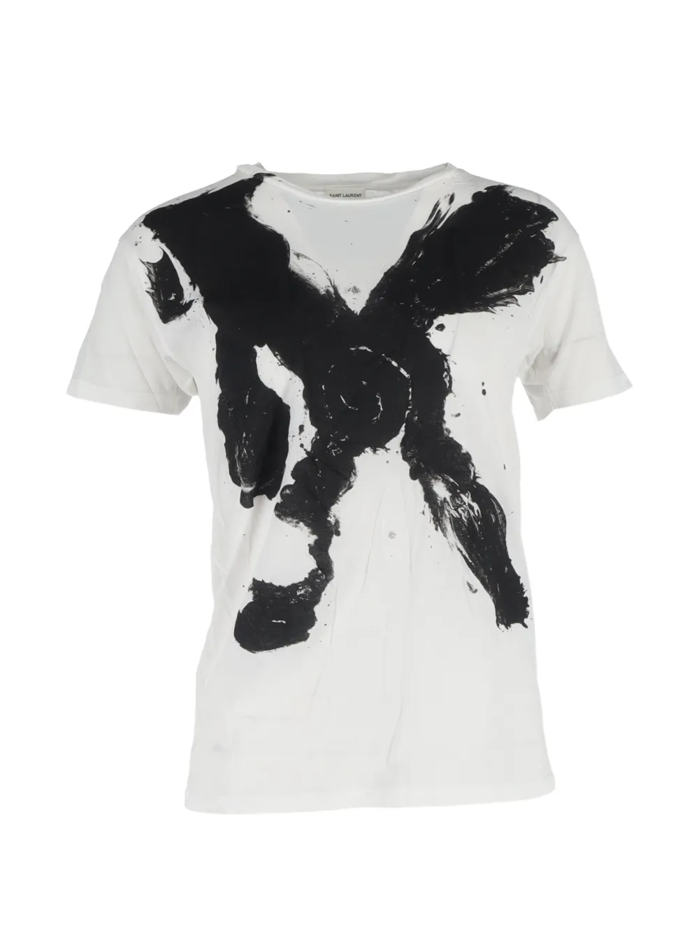 Saint Laurent Pre-Owned x Bruce Conner printed T-shirt - Bianco