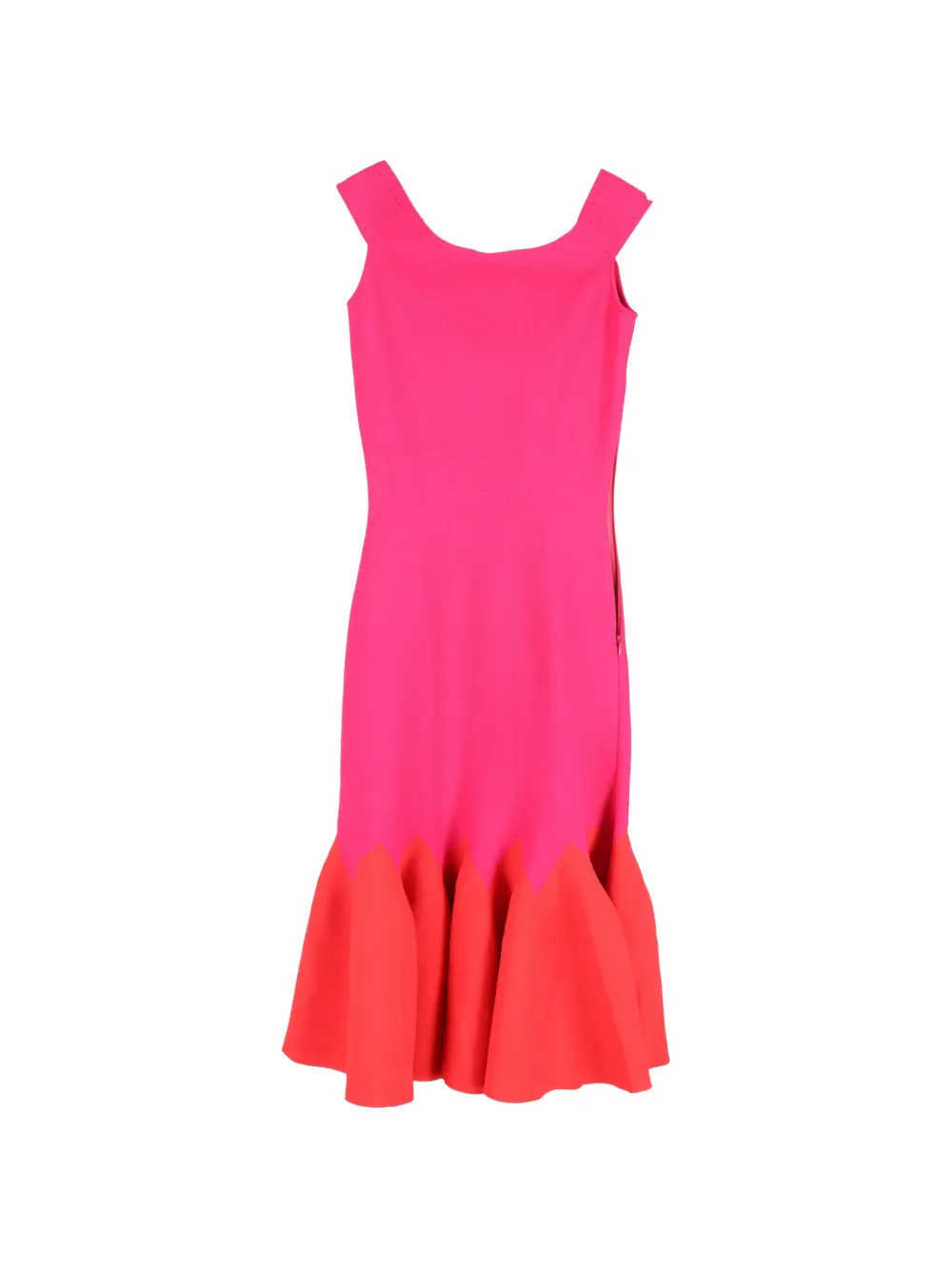 Alexander McQueen Pre-Owned Jacquard knit off-shoulder dress - Pink
