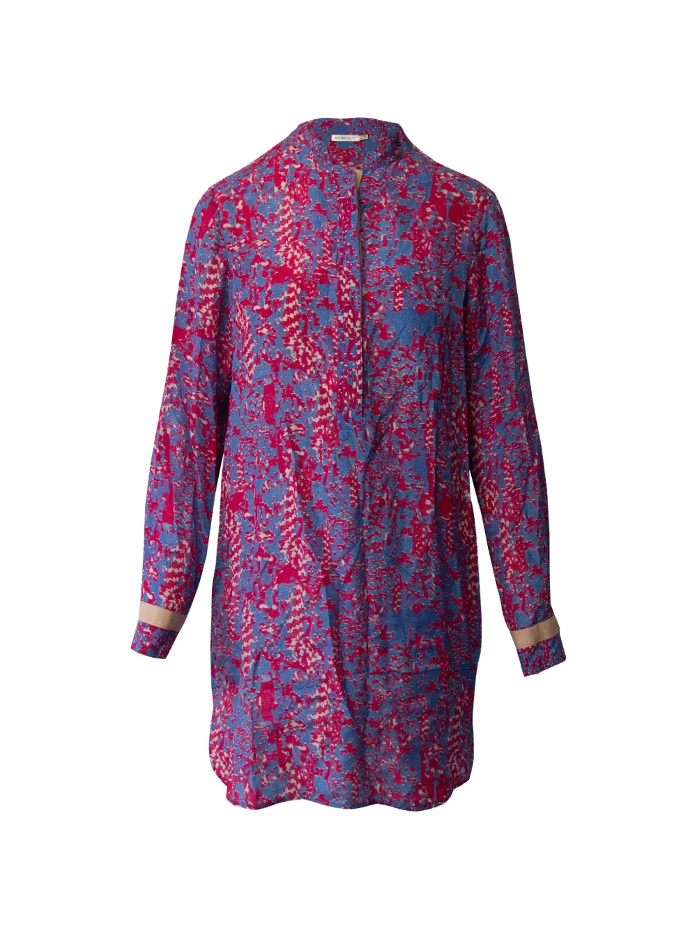 See By Chloé Vintage printed silk shirt dress - Rosso