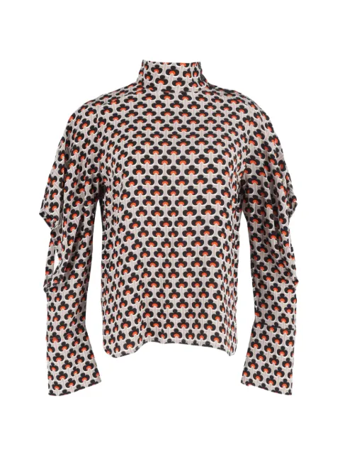 Marni Pre-Owned patterned turtleneck blouse