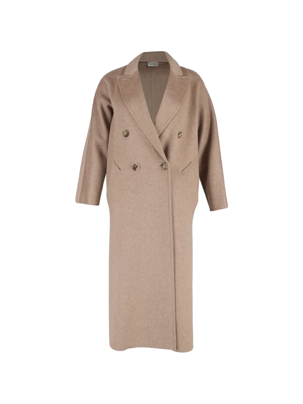 Max Mara Selina peak-lapel double-breasted coat - Marrone