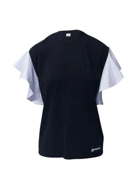Burberry Pre-Owned ruffled-sleeve oversized T-shirt