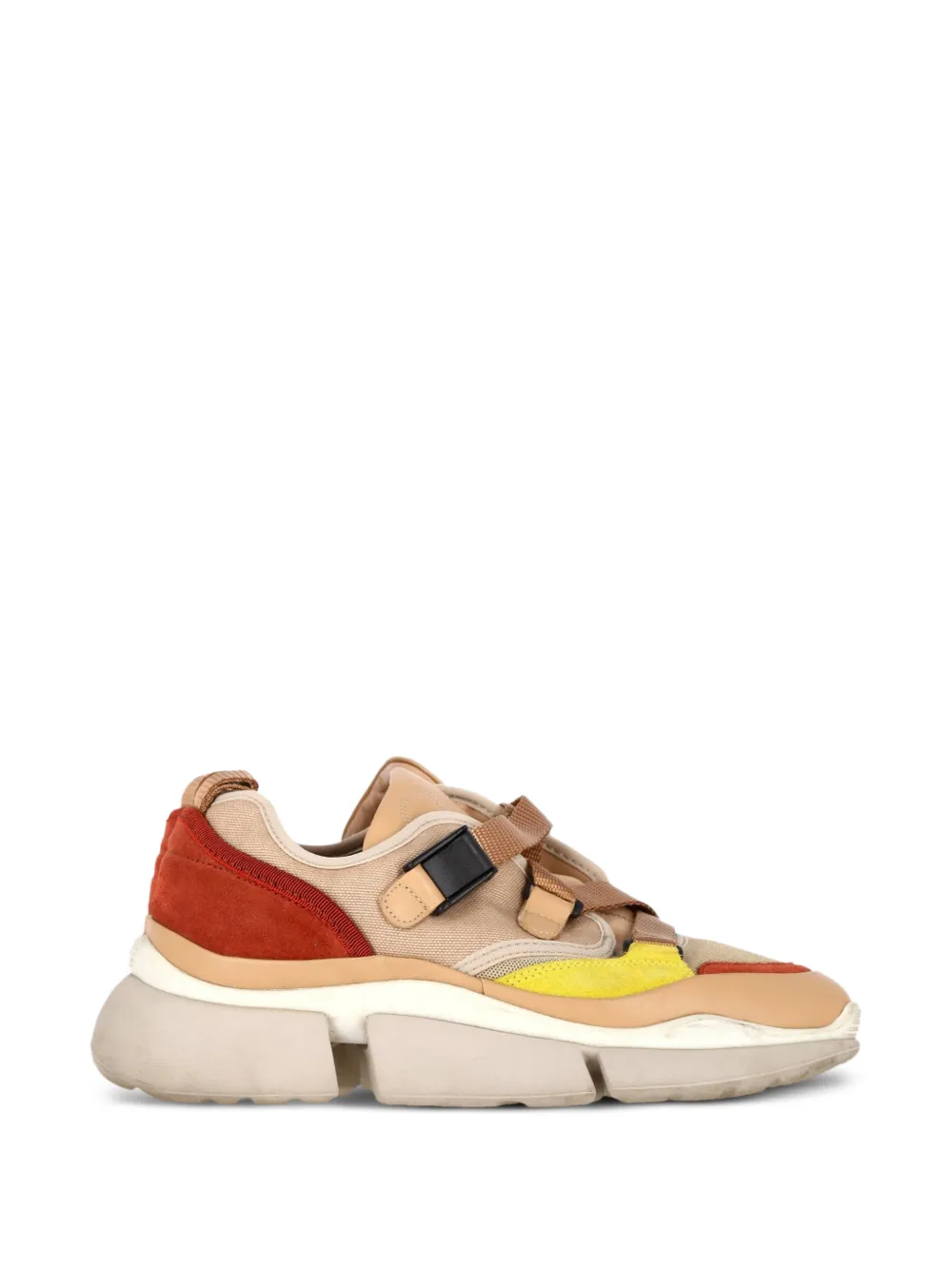 Chloé Vintage Sonnie leather sneakers - Nude