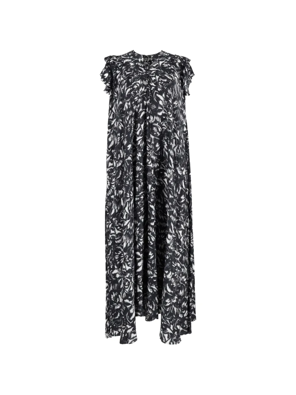 Balenciaga Pre-Owned 2020 floral-print midi dress - Nero