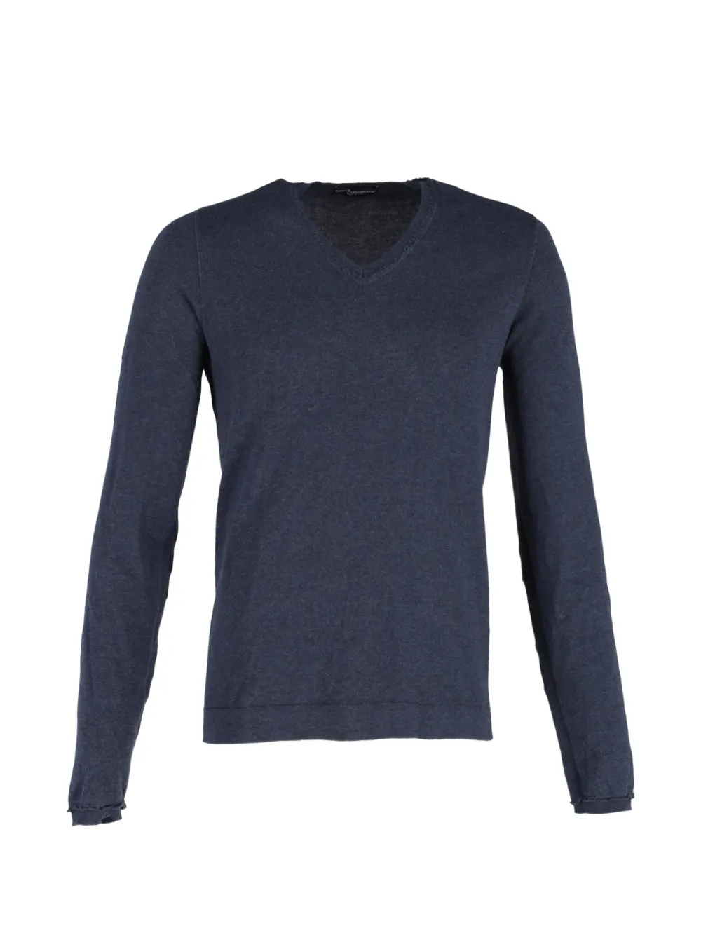 Dolce & Gabbana Pre-Owned V-neck cotton sweater - Blu