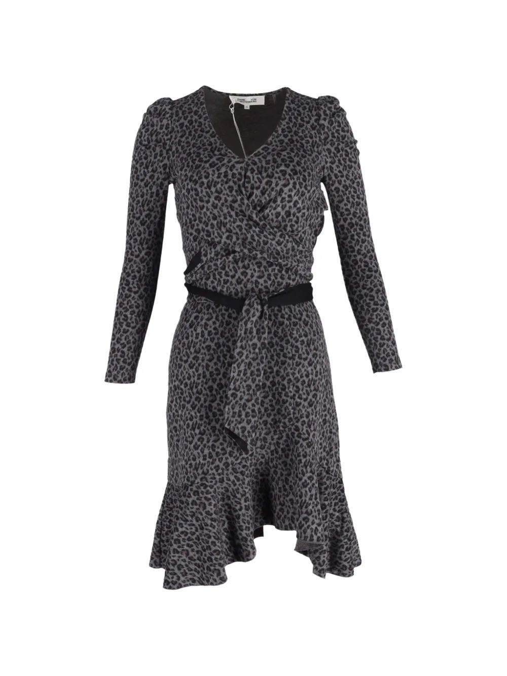 Diane Von Furstenberg Vintage Sienna leopard-print dress - Grey