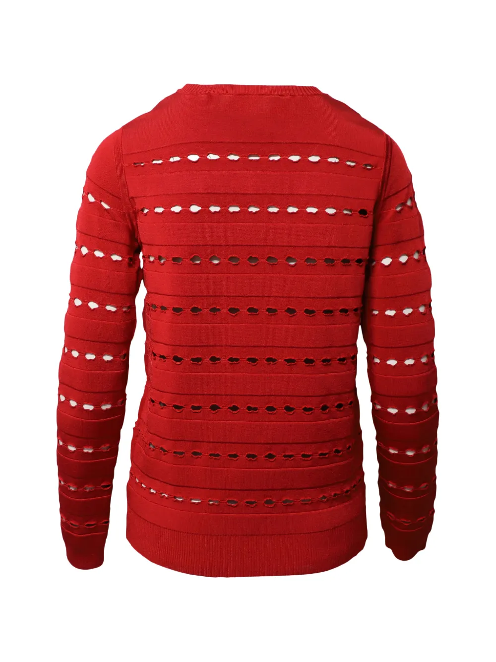  Herve Leger Cut-outs Ribbed Sweater - Red 