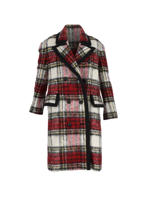 Burberry Pre-Owned plaid-pattern double-breasted coat