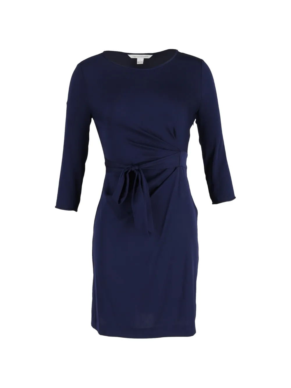 Diane Von Furstenberg Vintage mini bow-waist dress - Blu