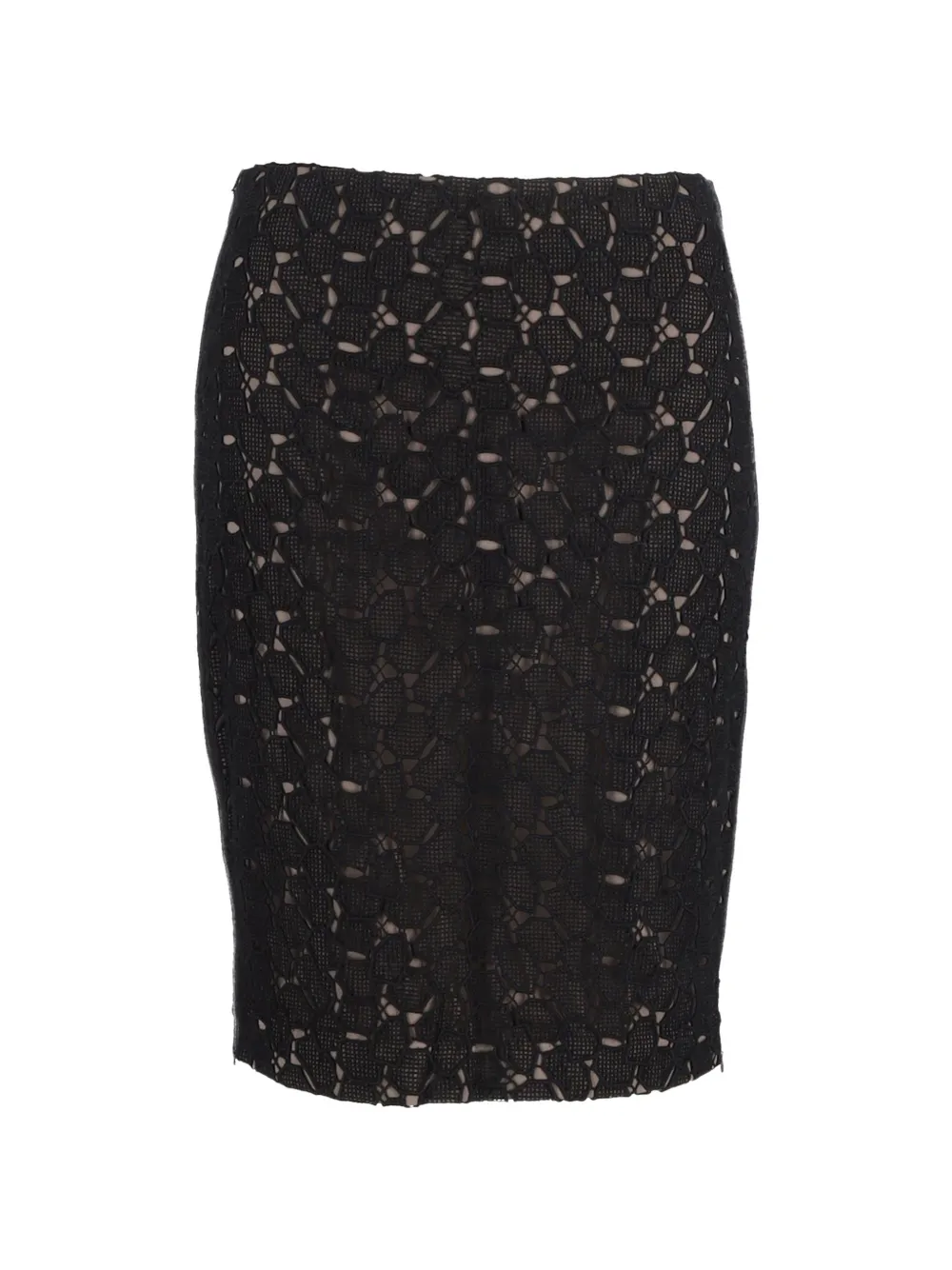 Diane Von Furstenberg Vintage lace midi skirt - Nero