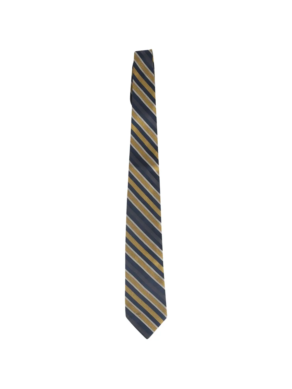 Valentino Garavani Pre-Owned striped silk tie - Blu