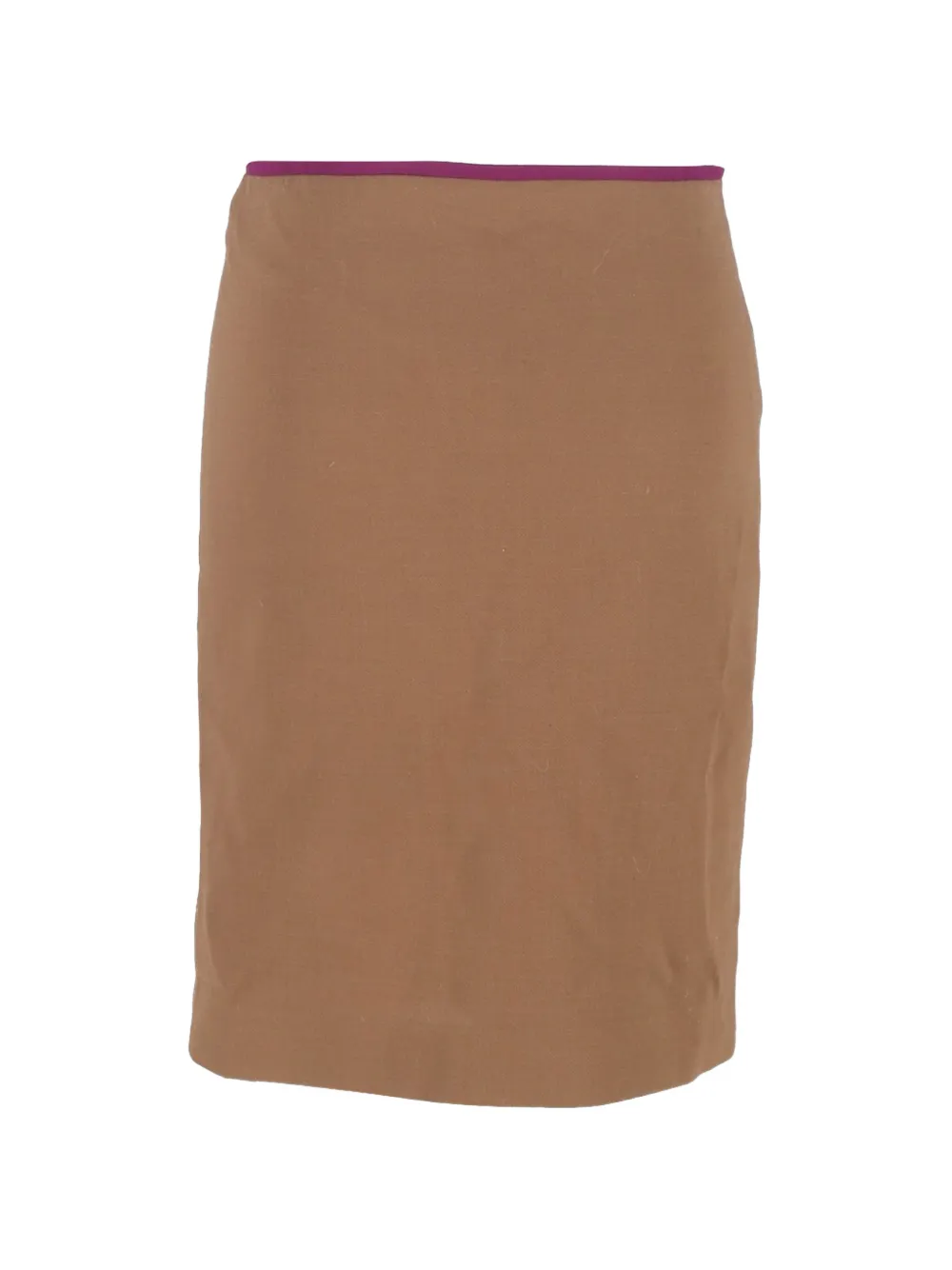 The Row Pre-Owned colour-block pencil skirt - Marrone