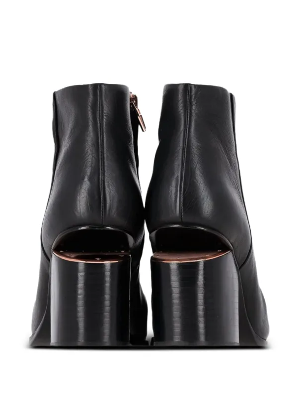 Pre-Owned Alexander Wang Gabi Cutout Heel Ankle Boots | Black