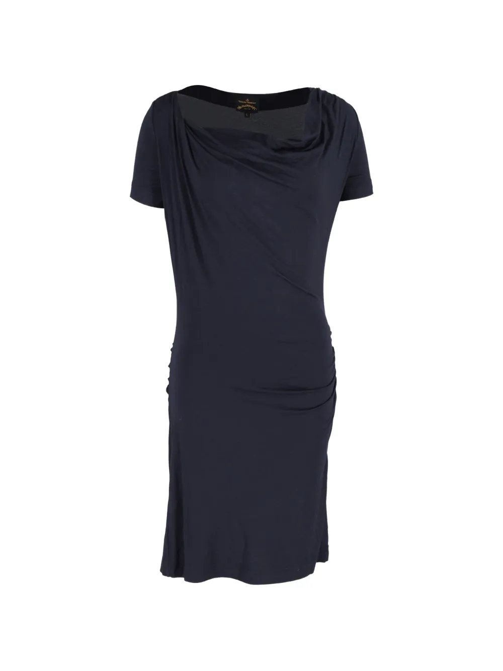Vivienne Westwood Pre-Owned draped-neckline dress - Blu