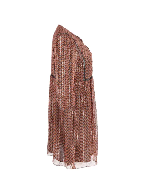 Ba&Sh herringbone-pattern mini dress